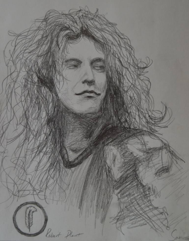 770x981 led zeppelin - Robert Plant Drawing