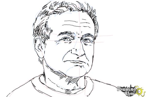600x400 How To Draw Robin Williams - Robin Drawing