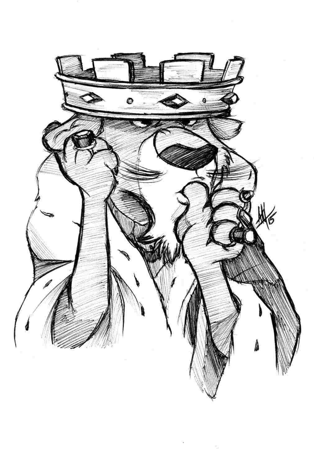 1011x1443 Showrhreverendthornwordpresscom The Robin Hood Drawing Saga - Robin Hood Drawing