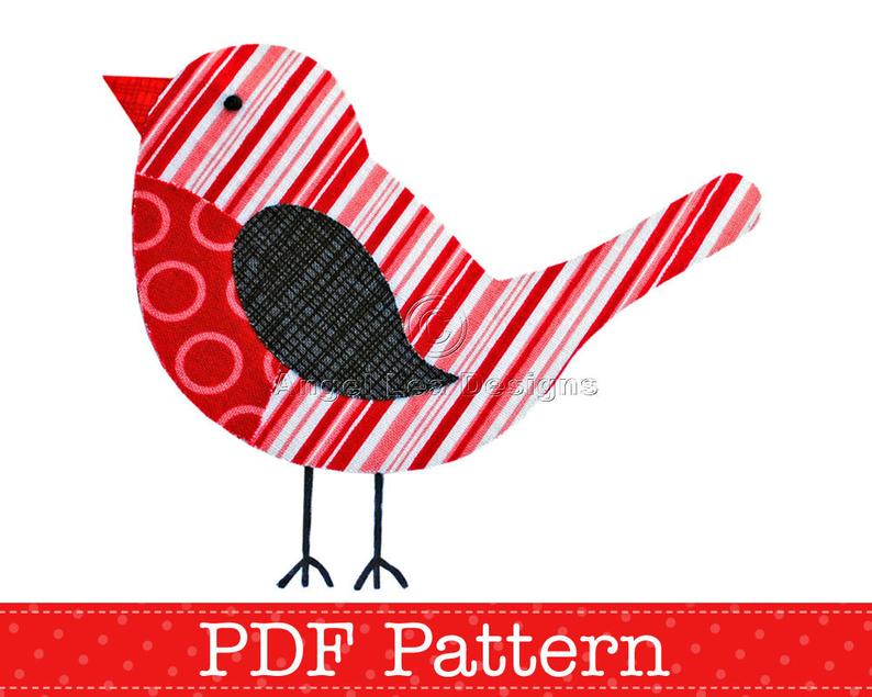 794x635 Robin Applique Template Pdf Pattern Christmas Robin Bird Etsy - Robin Outline Drawing