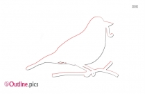 209x136 Bird Outline Images, Pictures - Robin Outline Drawing