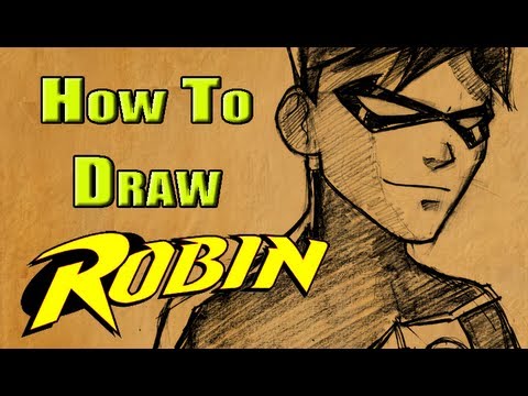 480x360 How To Draw Robin - Robin Superhero Drawing