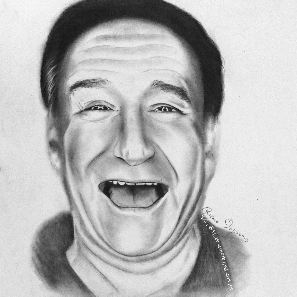 1024x1024 Robin Williams Sketch Drawing Skill - Robin Williams Drawing