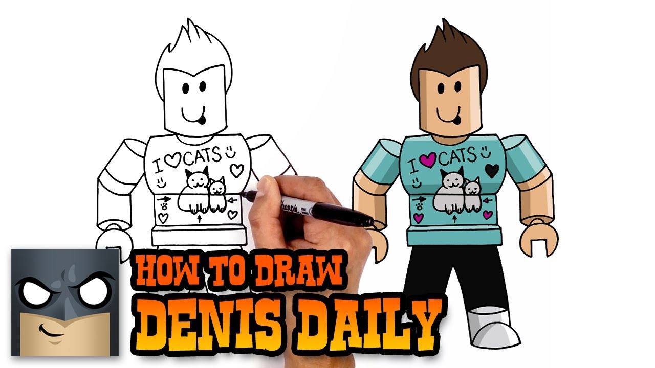 How To Draw Roblox Art Witn Kids Coloring Builderman