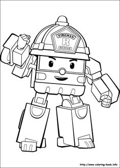 236x330 best robocar poli images coloring books, coloring pages - Robocar Poli Drawing