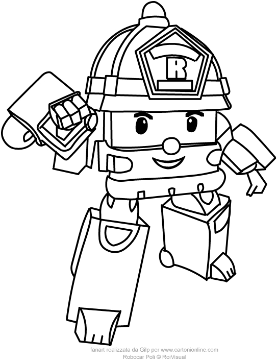 95 Coloring Pages Robocar Poli Pictures