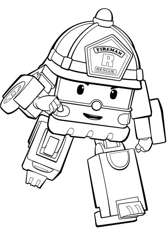 Robocar Poli Drawing at PaintingValley.com | Explore collection of