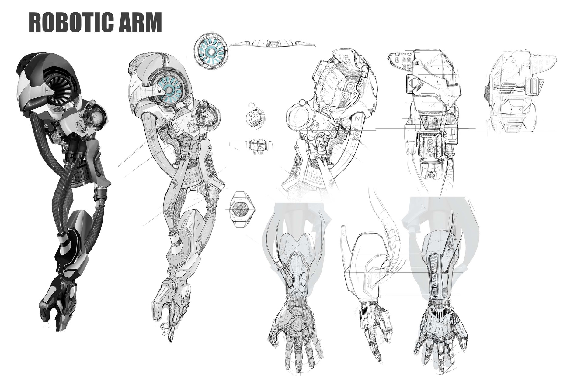 Robot Arm Drawing at PaintingValley.com | Explore collection of Robot