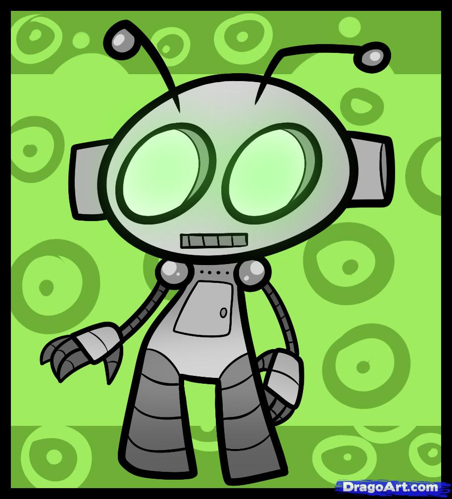 913x1009 How To Draw A Robot For Kids, Step - Robot Cartoon Drawing