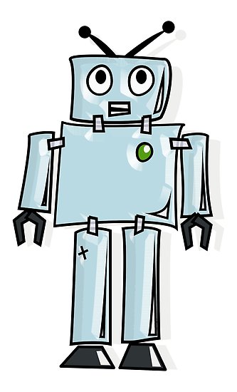 333x550 Robot, Cartoon, Tin Man, Robotics, Toon, Line Drawing - Robot Cartoon Drawing