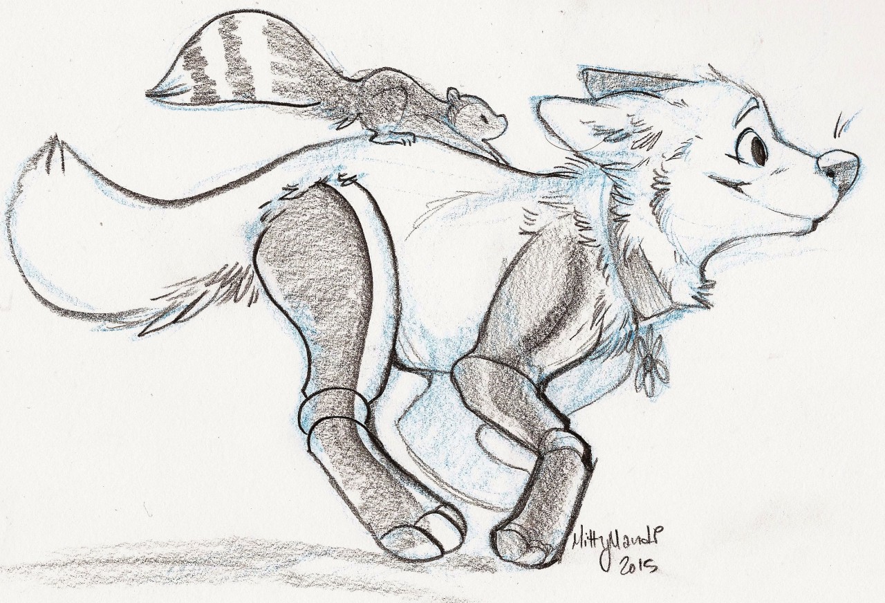 1280x872 Robot Dog And Squirrelfriend Weasyl - Robot Dog Drawing