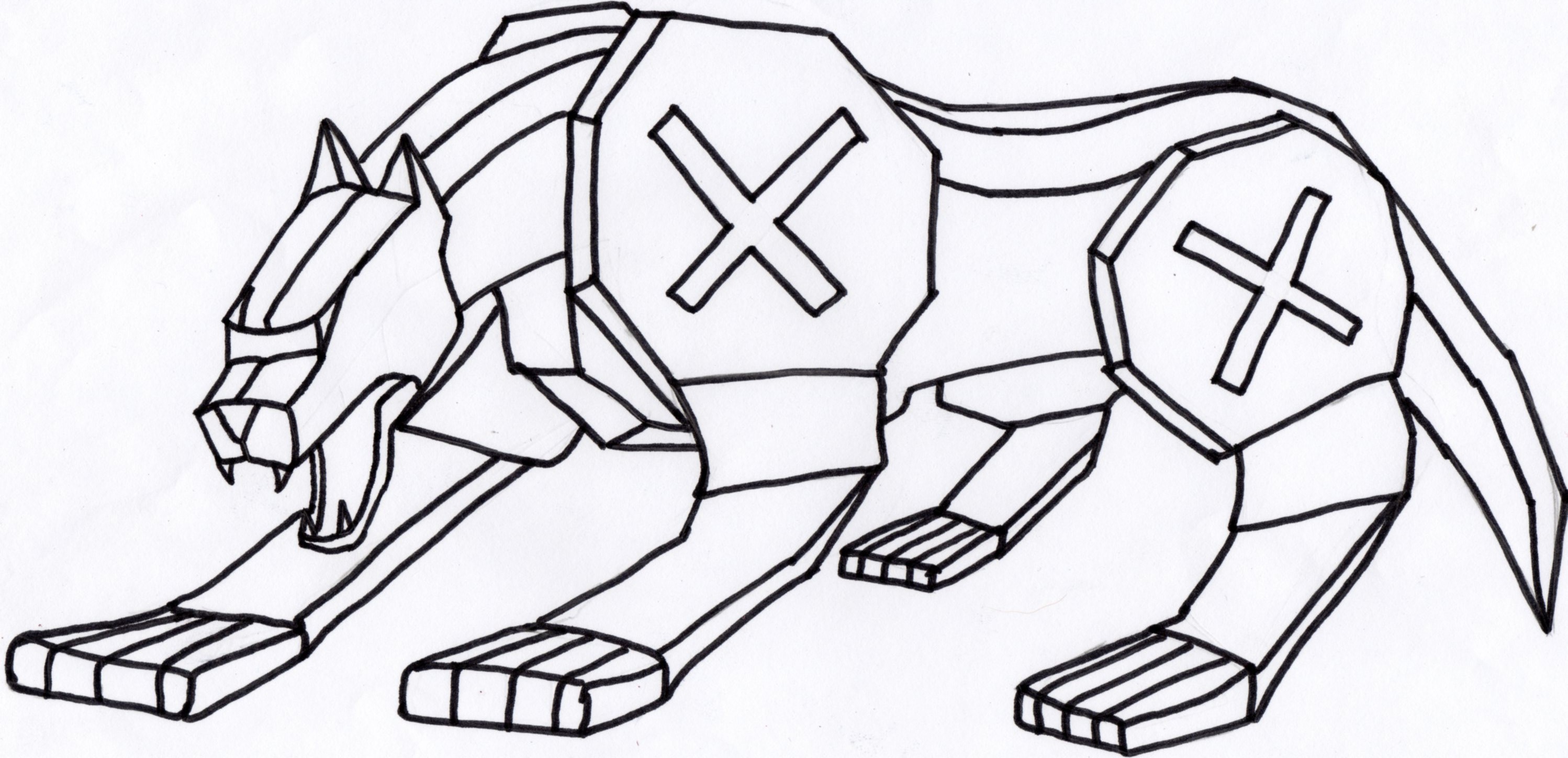 Волк робот рисунок 1 класс