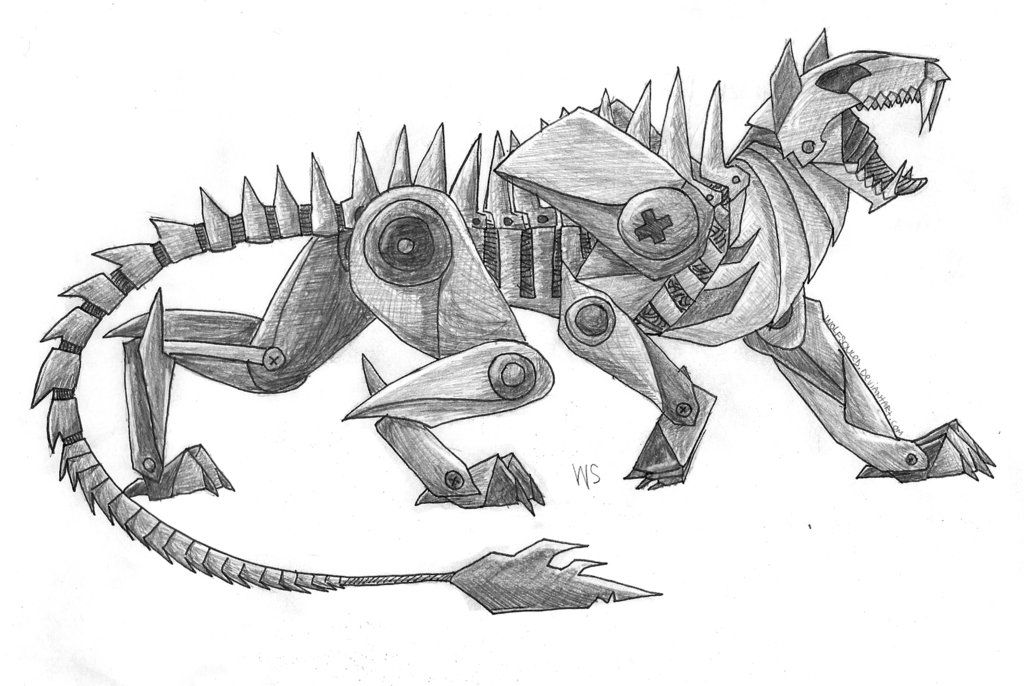Robot Dragon Drawing at Explore collection of
