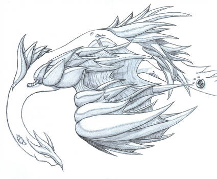 425x350 robotic dragon - Robot Dragon Drawing