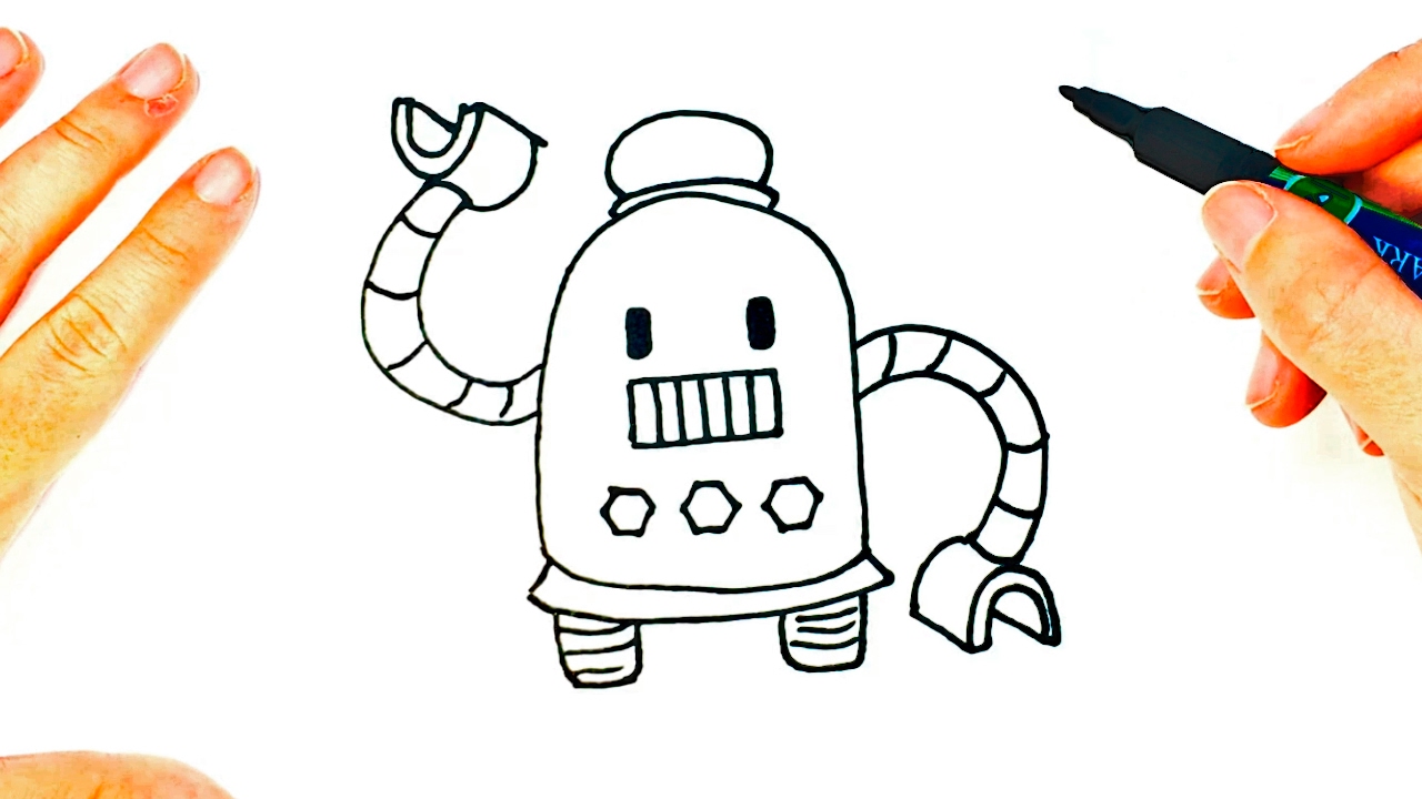 1280x720 How To Draw A Robot Cute Robot Easy Draw Tutorial - Robot Drawing