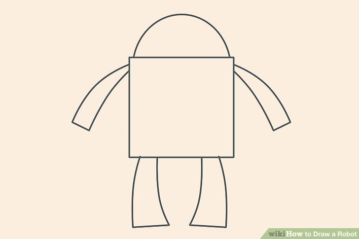 728x485 Ways To Draw A Robot - Robot Drawing