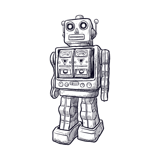 630x630 Toy Robot Drawing - Robot Drawing