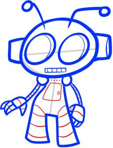 230x302 How To Draw Robot - Robot Drawing Images