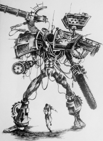 356x484 Drawn Robot Technical Drawing - Robot Drawing Pictures