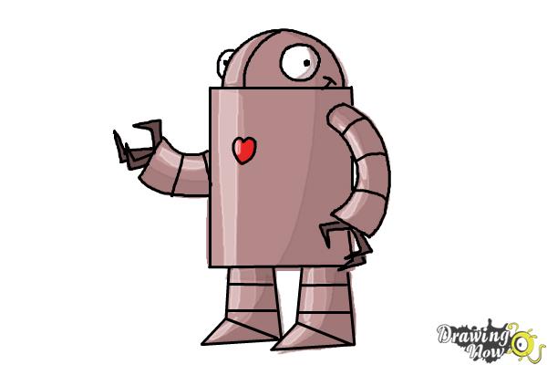 600x400 How To Draw A Robot For Kids - Robot Drawing Pictures