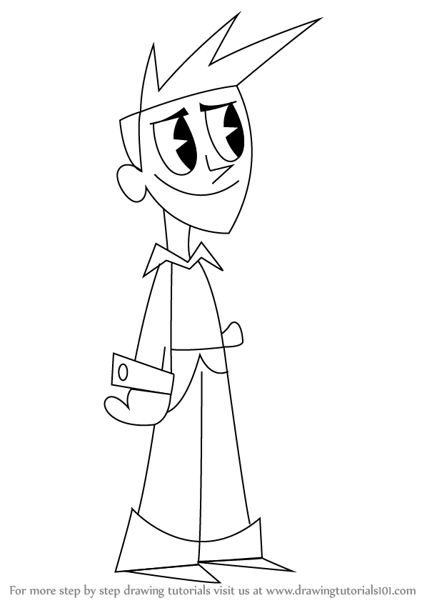 598x844 learn how to draw brad from my life as a teenage robot - Robot Drawing Pictures