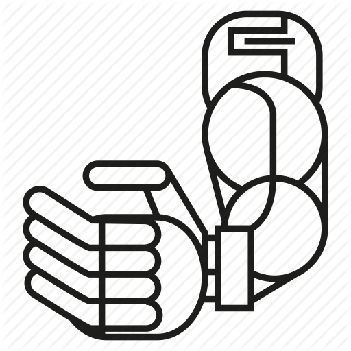 512x512 Drawn Robot Hand - Robot Hand Drawing