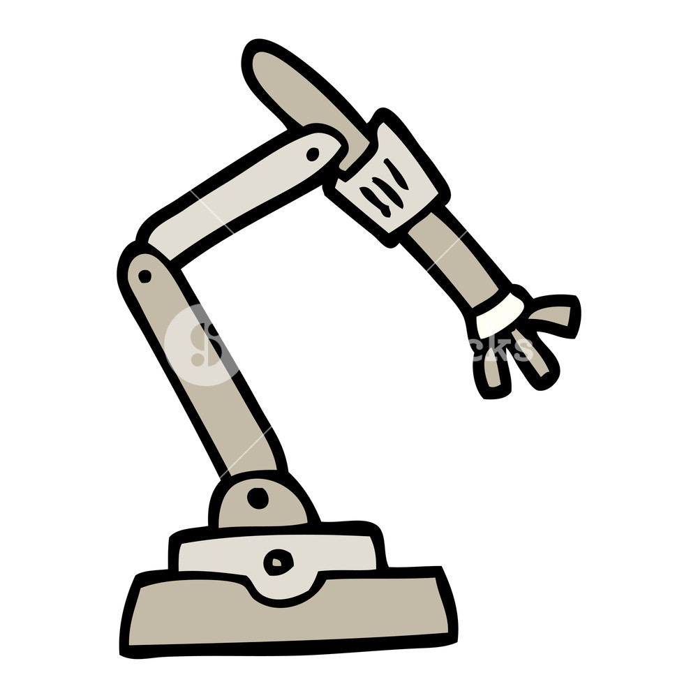 1000x1000 hand drawn doodle style cartoon robot hand royalty free stock - Robot Hand Drawing