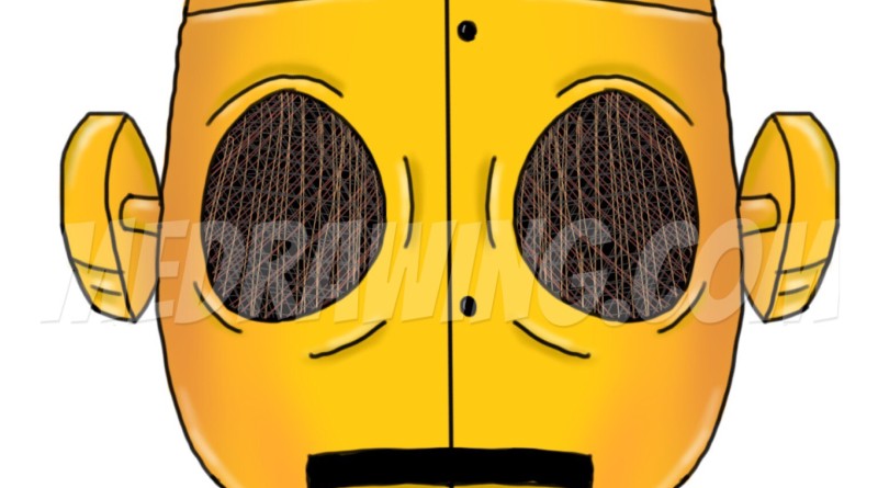 800x445 Robot Head - Robot Head Drawing