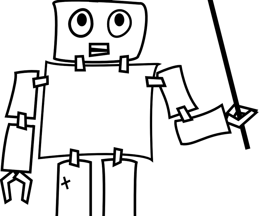 902x750 Drawing Robots Teacher Huge Freebie! Download For Powerpoint - Robot Line Drawing
