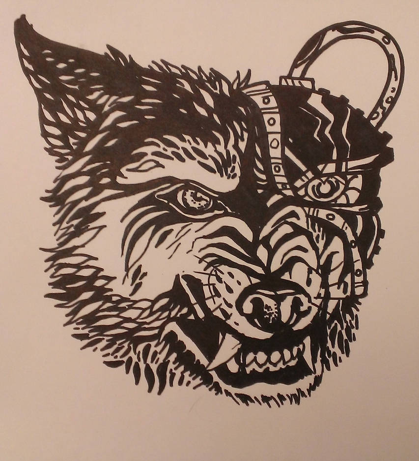 853x937 Quick Drawing Robot Wolf - Robot Wolf Drawing