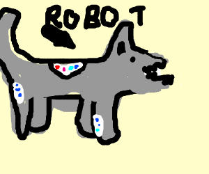 300x250 Robot Wolf Drawing - Robot Wolf Drawing