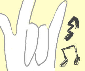 300x250 rock n roll hand drawing - Rock And Roll Hand Drawing