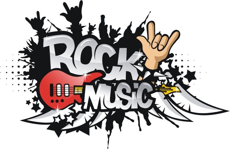 755x491 old rock music clipart free rock music vector corel draw - Rock Band Drawings