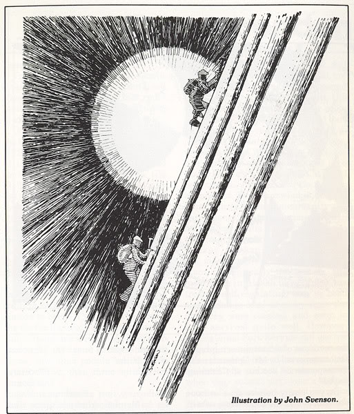 513x600 John Svenson's Wonderful Climbing Drawings Supertopo Rock - Rock Climbing Drawing