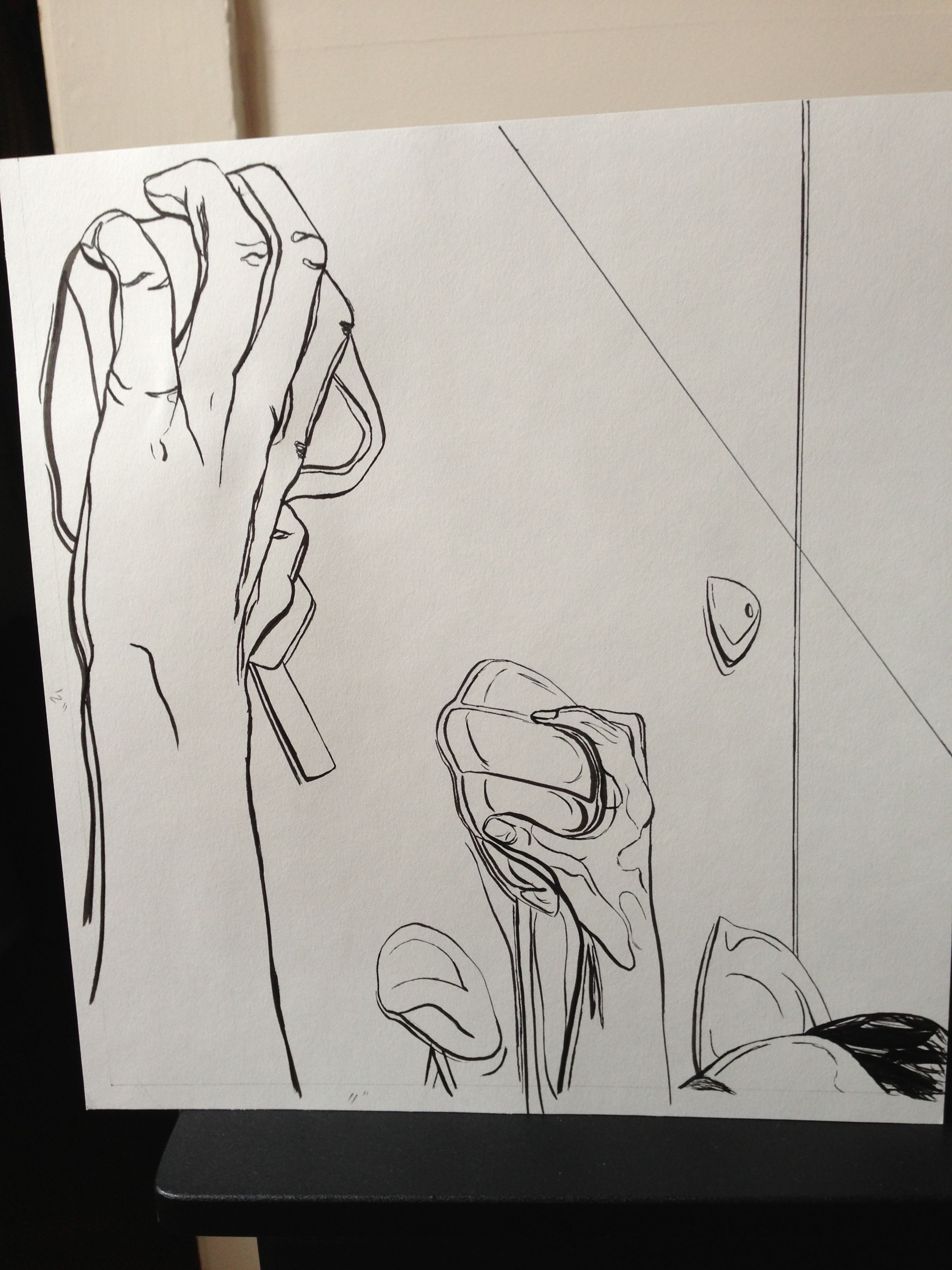 2448x3264 rock climbing drawing ii personal art in rock climbing - Rock Climbing Drawing