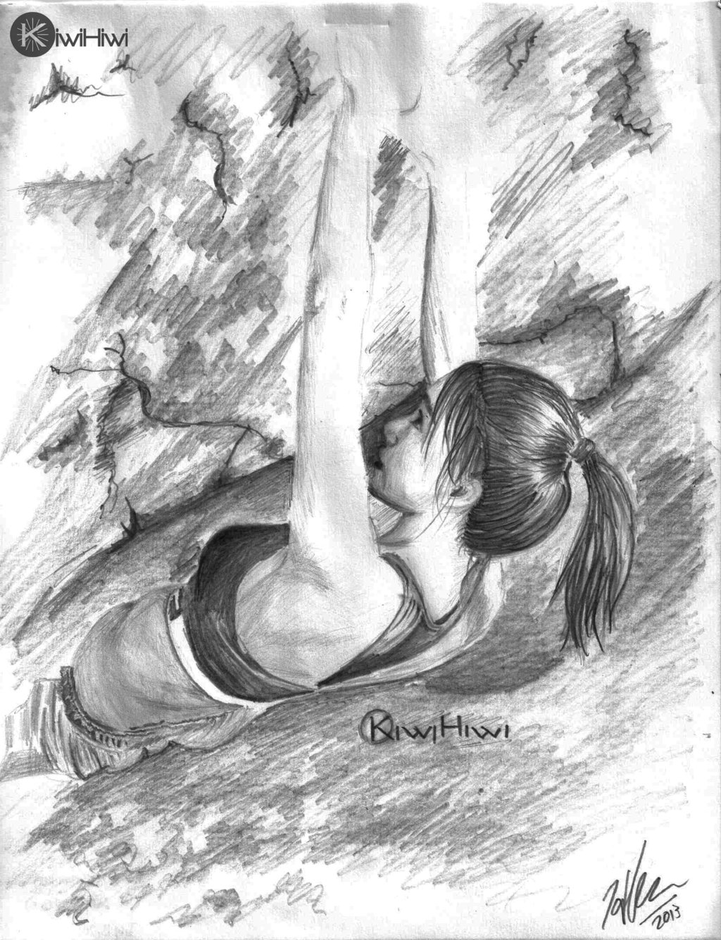 1024x1335 Bysone Media - Rock Climbing Drawing