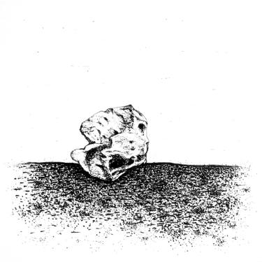 375x375 Moon Rock Drawing - Rock Drawing