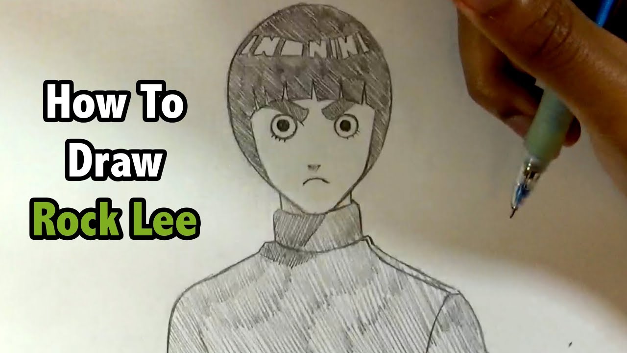 1280x720 How To Draw Rock Lee - Rock Lee Drawing