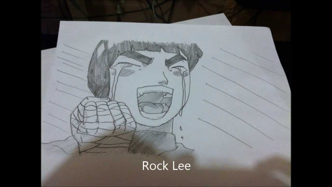 1280x720 how to draw rock lee naruto shippuden como dibujar - Rock Lee Drawing