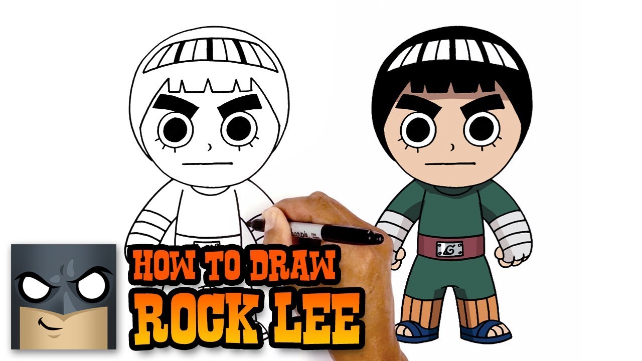 1280x720 Naruto How To Draw Rock Lee - Rock Lee Drawing