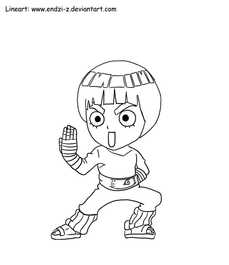 800x924 Rock Lee - Rock Lee Drawing