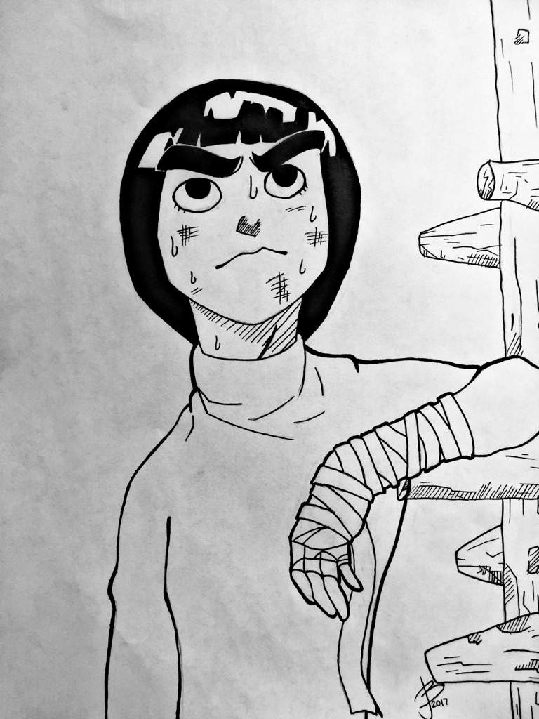768x1024 Rock Lee Drawings Amino - Rock Lee Drawing