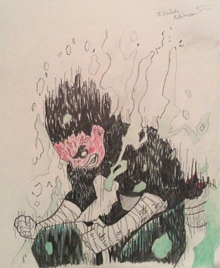 320x391 Rocklee Drawings On Paigeeworld Pictures Of Rocklee - Rock Lee Drawing