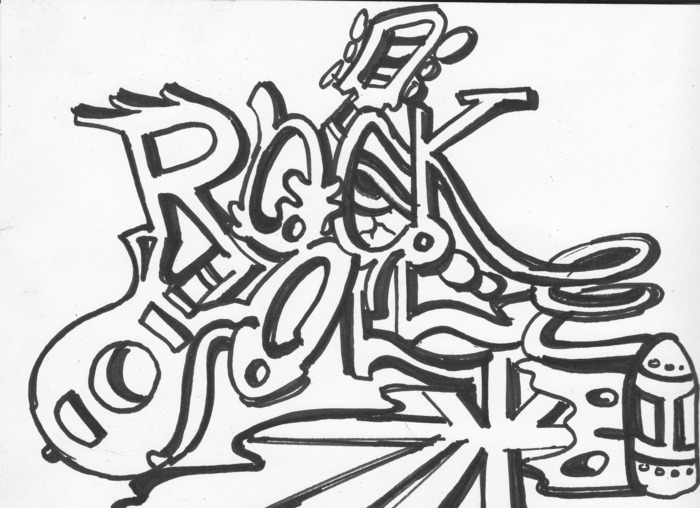 700x508 art picture rock n roll - Rock N Roll Drawings