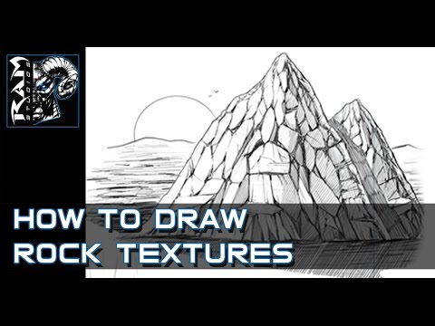 480x360 How To Draw Rock Textures Tutorial - Rock Texture Drawing
