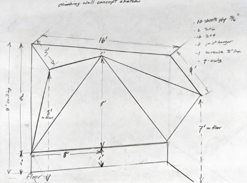 500x372 planning to build a climbing wall - Rock Wall Drawing