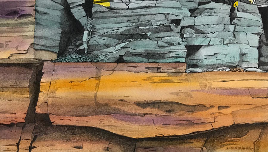 900x511 Rockwall Drawing - Rock Wall Drawing