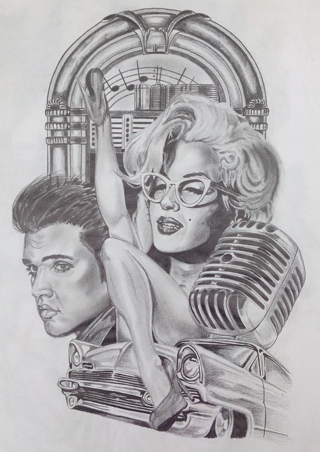 638x900 rockabilly legends drawing - Rockabilly Drawings