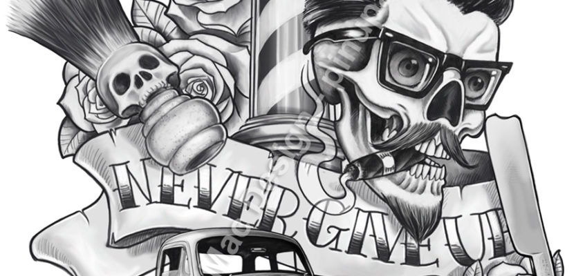 846x400 drawings pin up art - Rockabilly Drawings