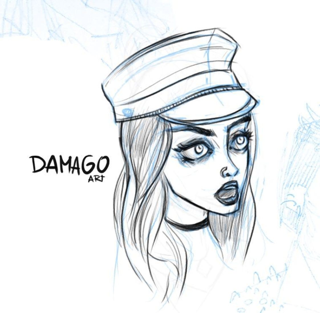 1122x1097 i can't miss a rocker character with a hat! - Rocker Drawing